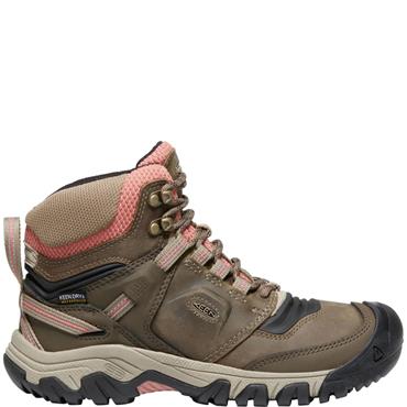 KEEN WOMENS WATERPROOF LACE ANKLE BOOT - BRICK